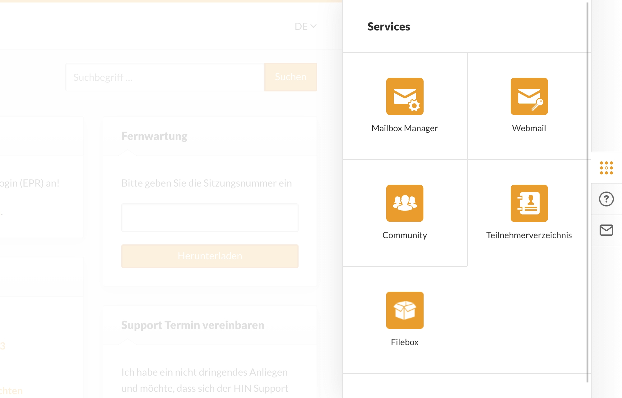 Health Info Net Support Sidebar