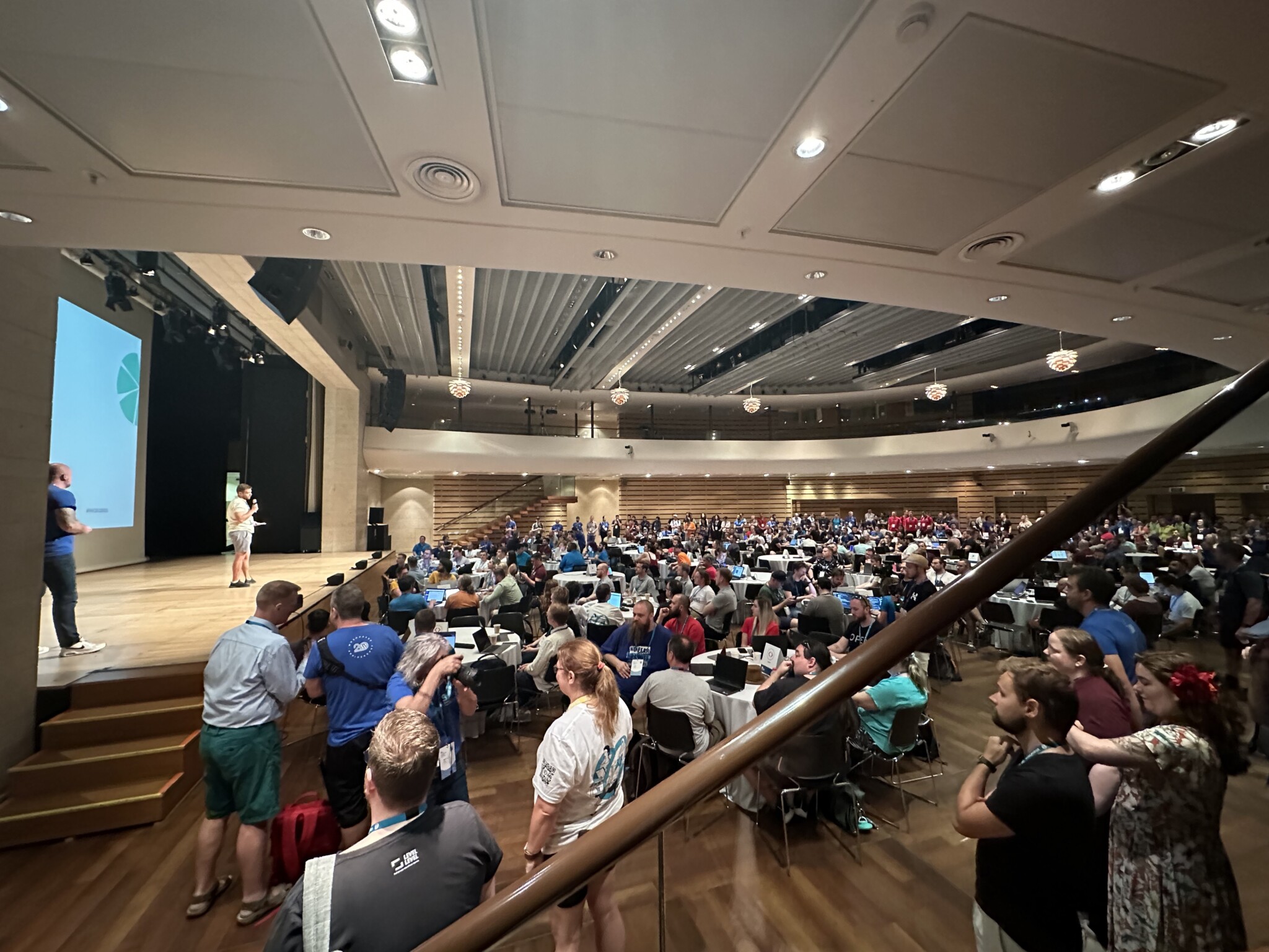 the stage and audience of the conference at WCEU Athen 